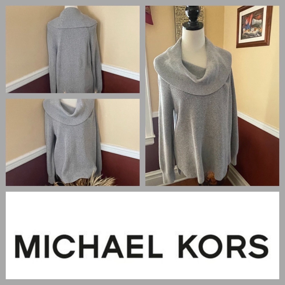 Michael Kors oversized cowl neck sweater size large.